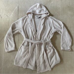 Boohoo Cream Hooded Robe